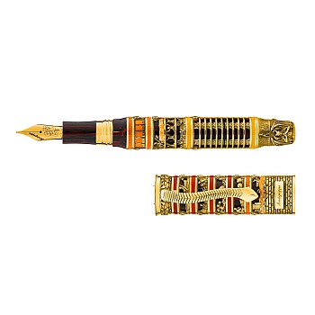 Montegrappa Dante Alighieri Inferno Gold Fountain pen Vulpen